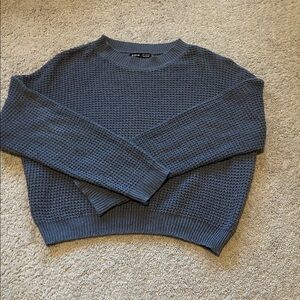 SHEIN Blue Textured Sweater